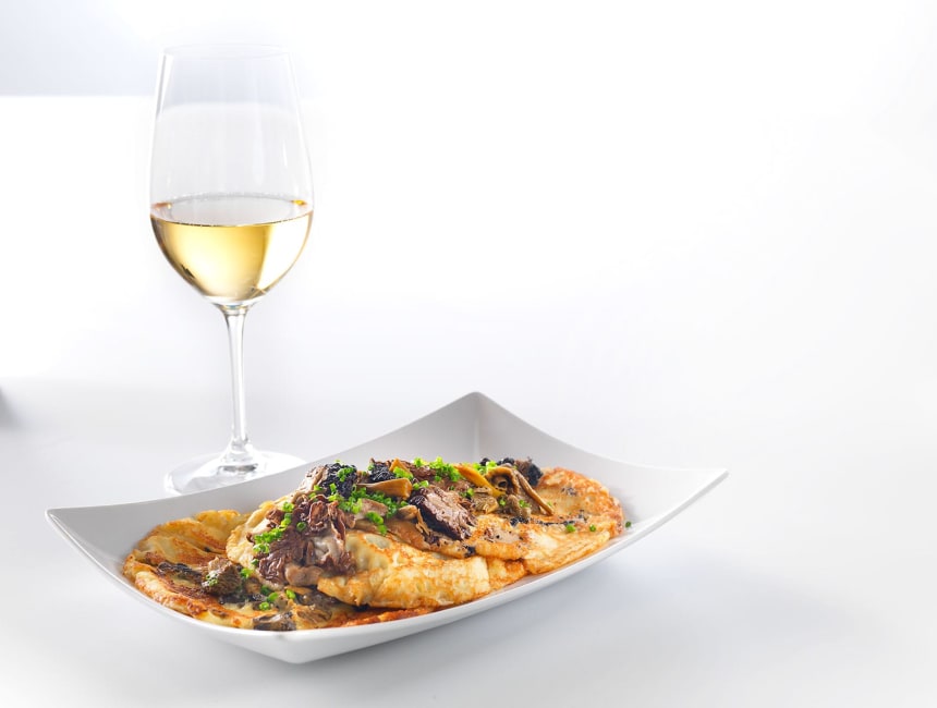 Seenepannkoogid USA stiilis, seened, krepid, pannkoogid