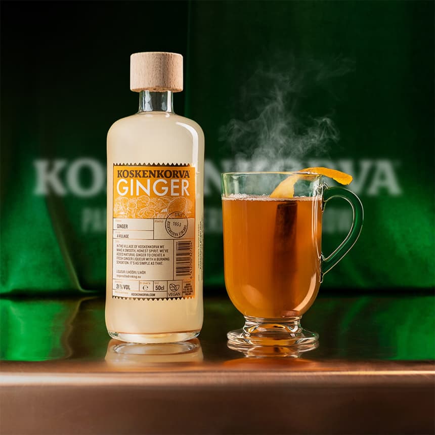  Hot Ginger kuum kokteil