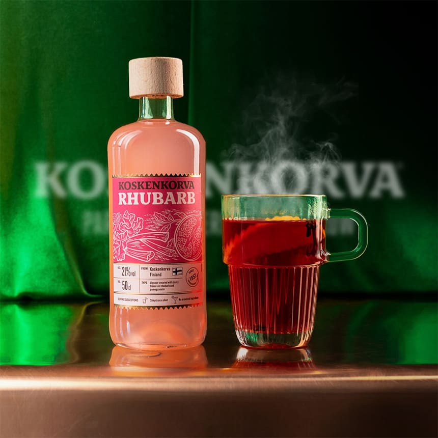 Hot Rhubarb kuum kokteil