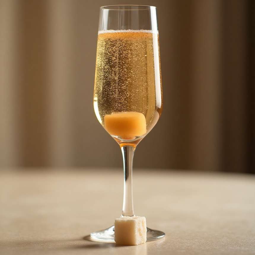 Champagne Cocktail larsen konjak shamanja šampanja
