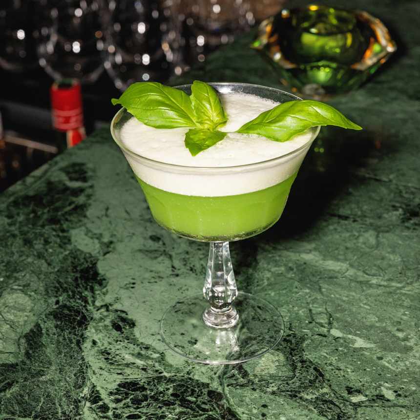 Sünk Basil Gin Sour džinnikokteili pilt