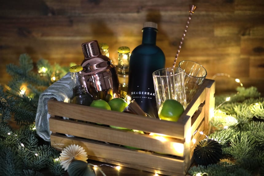 Cocktail-Geschenkbox mit Skagerrak Nordic Dry Gin