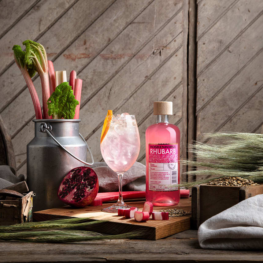 Koskenkorva Rhubarb Spritz kokteil