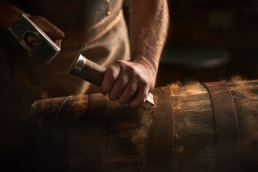LINIE blacksmith working with hammer