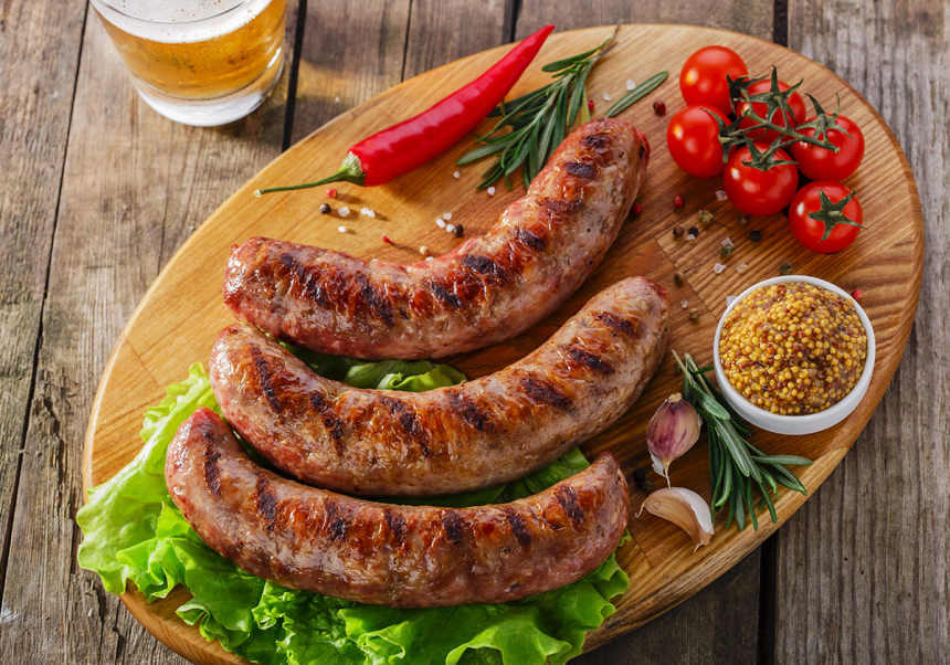 Grillade korvar