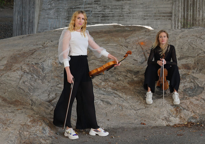 Anna Manell och Knapp-Brita Petterson ur Rosa Kvartetten.