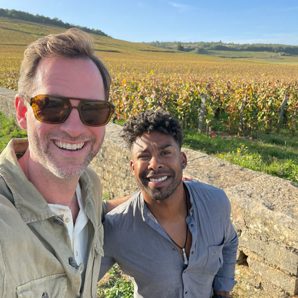 Anders Fontin och John Lundvik i Bourgogne.