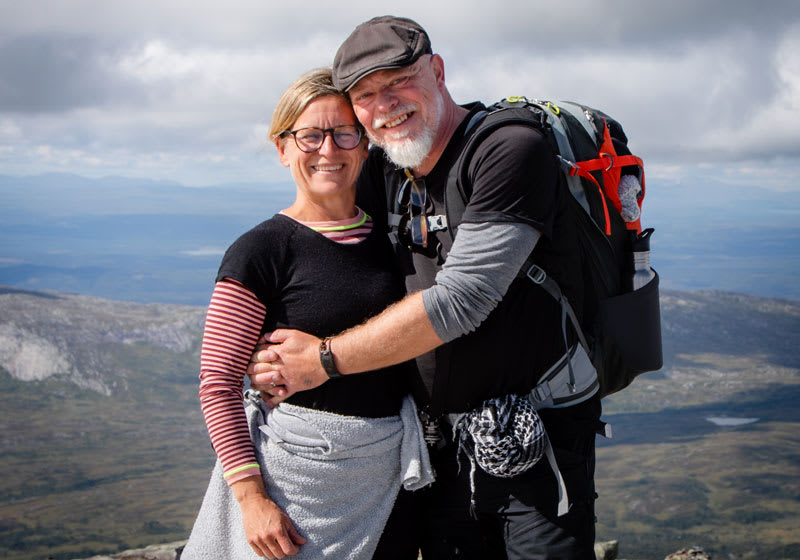 Sanna Ohlander och maken Torbjörn Lagerwall.