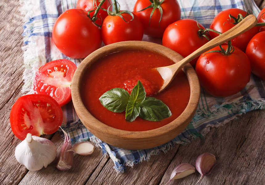 Tomater och tomatsås innehåller umami