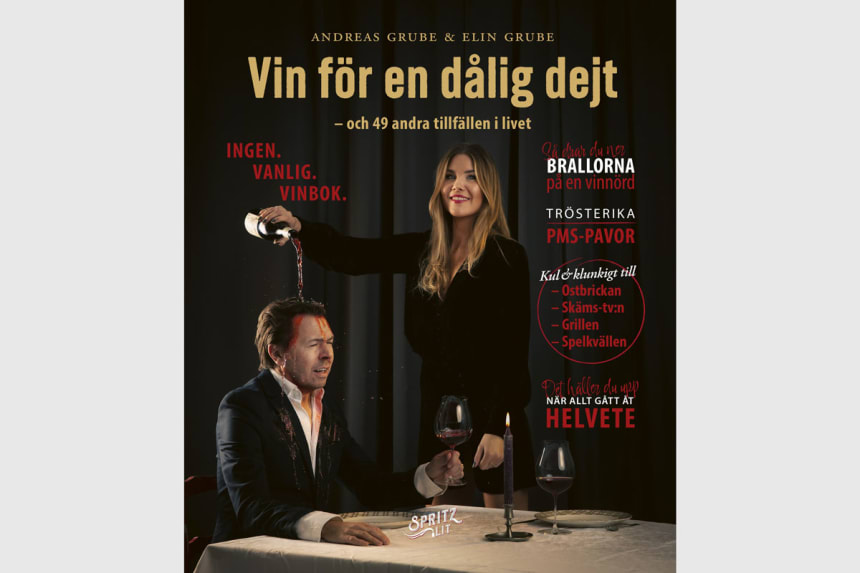 Omslaget på nya boken "Vin för en dålig dejt".