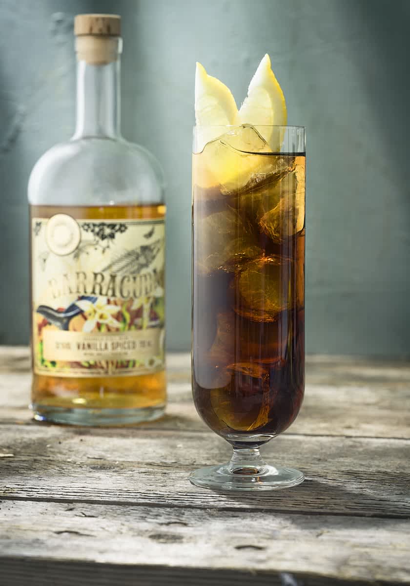 Barracuda vanilla spiced rum cola 