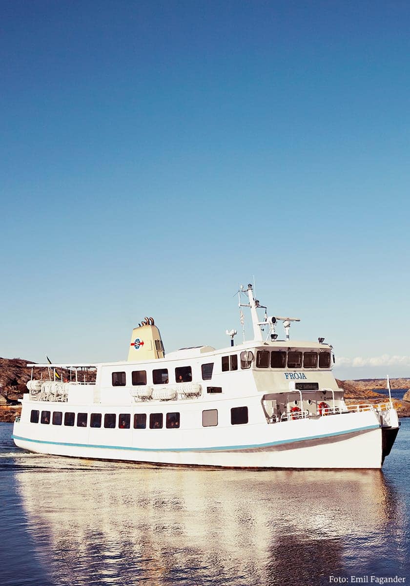 Båten Fröja i Göteborgs skärgård