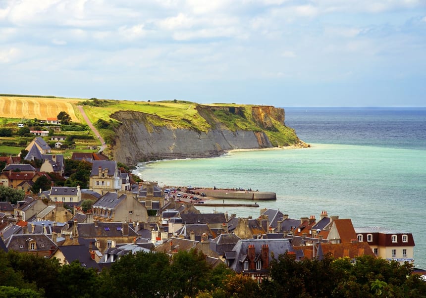 Kusten i Calvados, Normandie