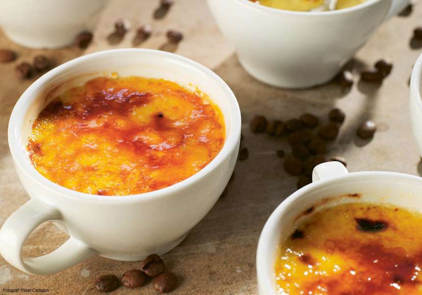 Creme Brulée med kaffesmak.