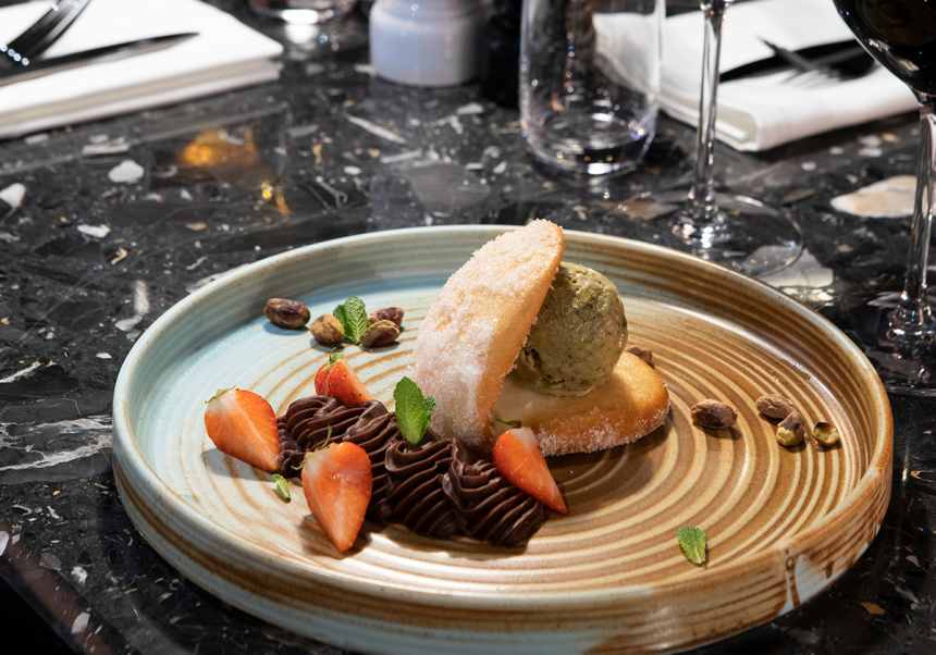 Dessert på Restaurang Palett
