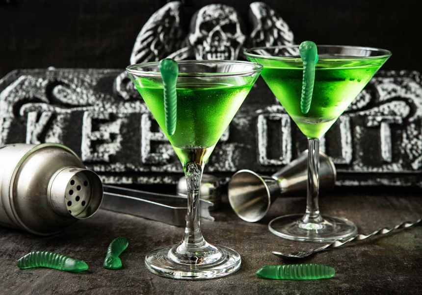 Grön Halloweendrink