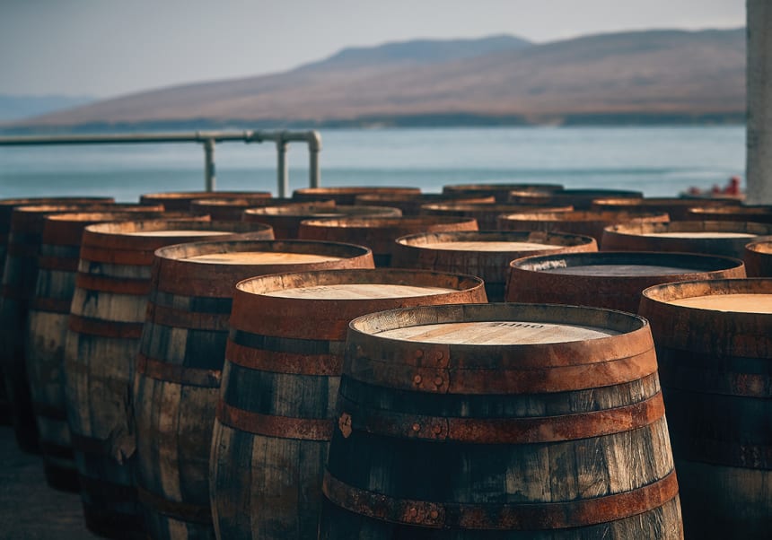 Bunnahabhains whiskytunnor 