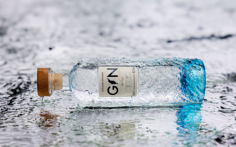 Jubileumsutgåvan av Gotlands Ginfabriks Dry Gin.