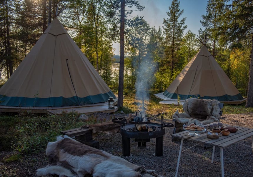 Sapmi Nature Camp med matplats