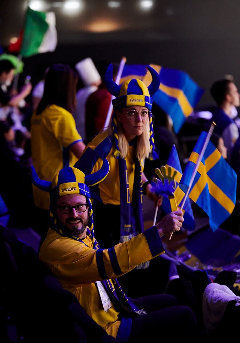 Svenska supportrar på Bocuse d´or