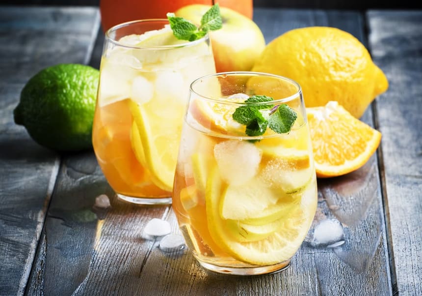 Sangria med cava, recept.