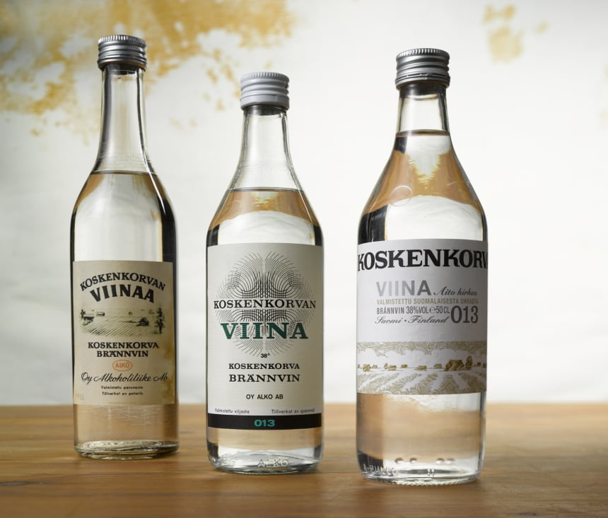 Old Koskenkorva bottles 