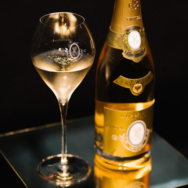 Louis Roederer Cristal ja samppanjalasi