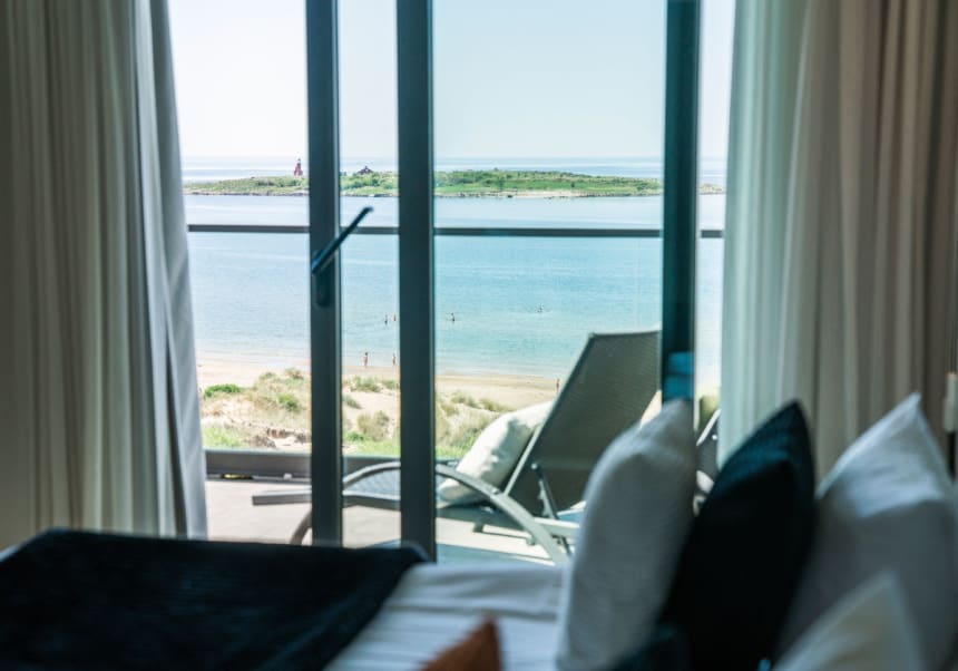 Hotellrum med utsikt över havet 