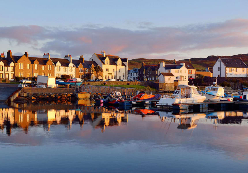 Port Ellen på ön Islay