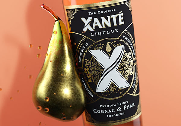 Xanté Cognac & Pear ny etikett