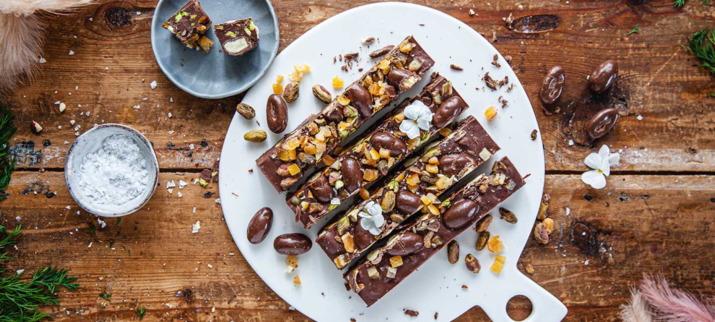 Rocky roads med smak av pomerans