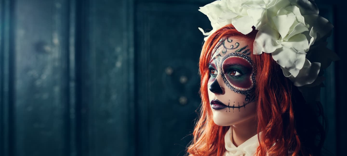 Sugar skull - halloweensminkning