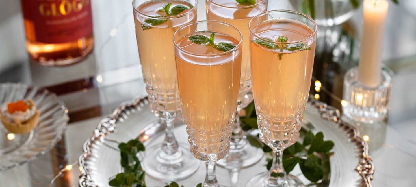 Bubbeldrink med Blossa Rosé.