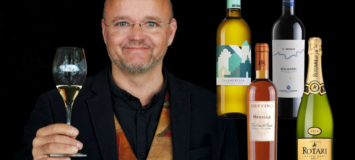 Italienska viner och Mats Claësson.