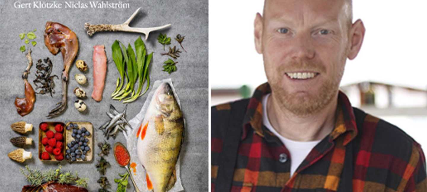 Niclas Wahlström och boken Det vilda smörgåsbordet.