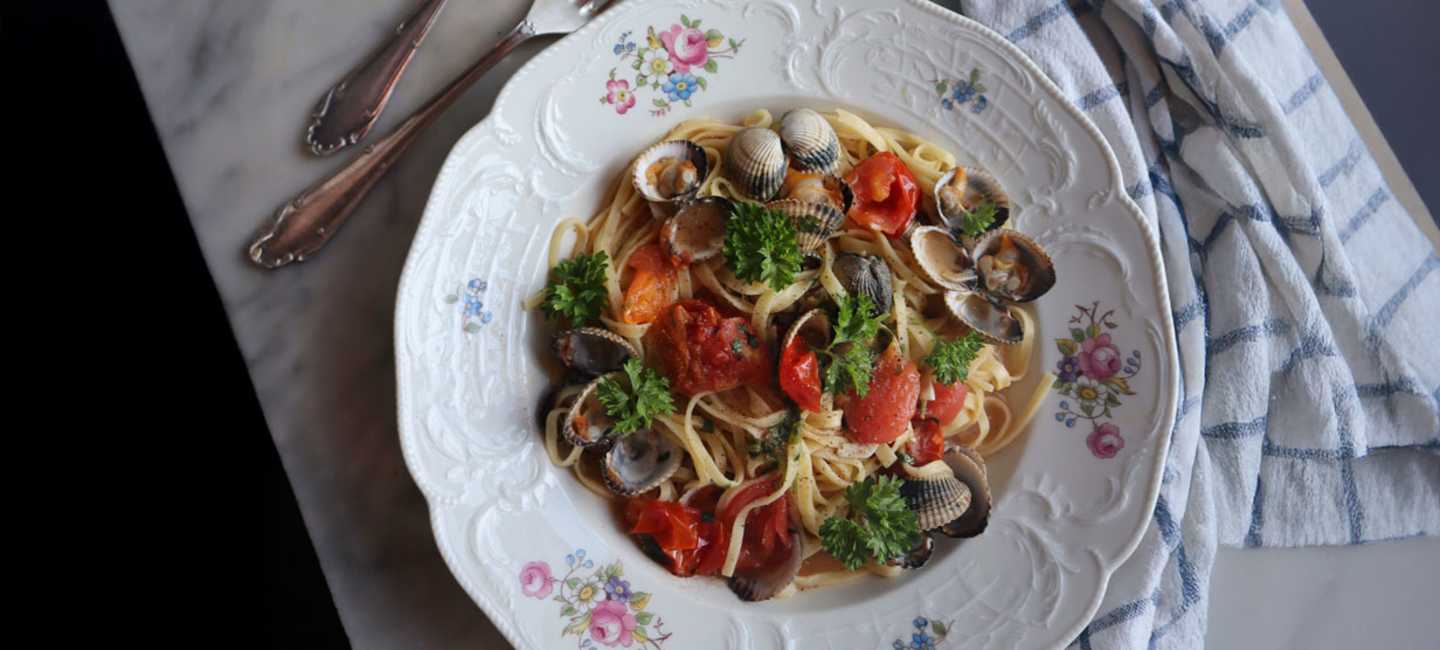 Linguine alle vongole.