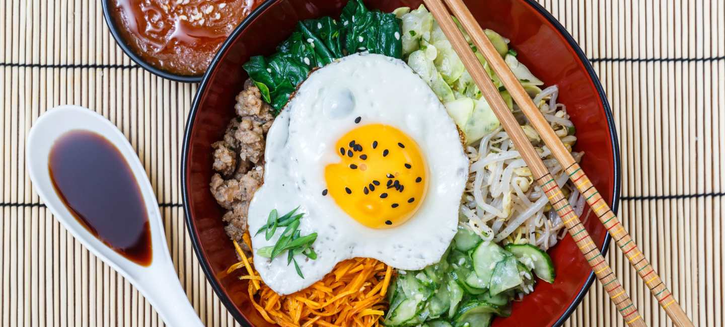 Bibimbap - koreansk nationalrätt.