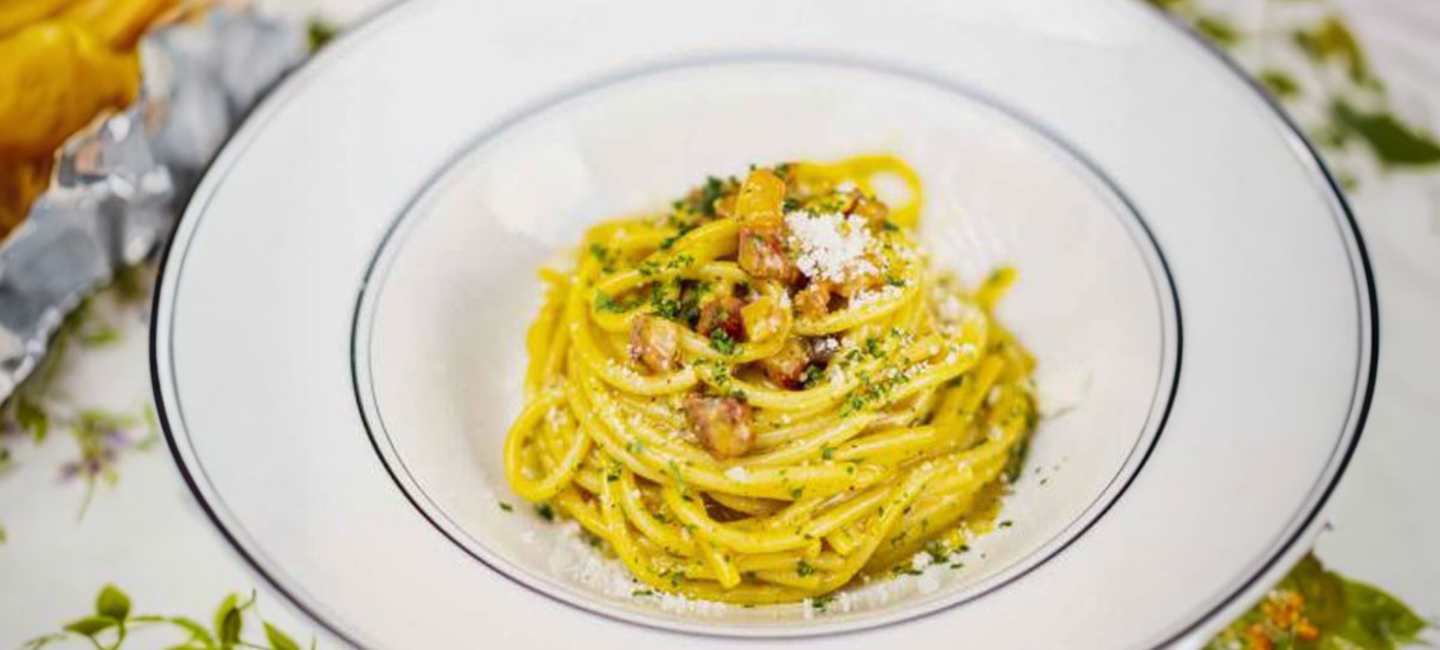 Paret Nordins Spaghetti alla Carbonara.