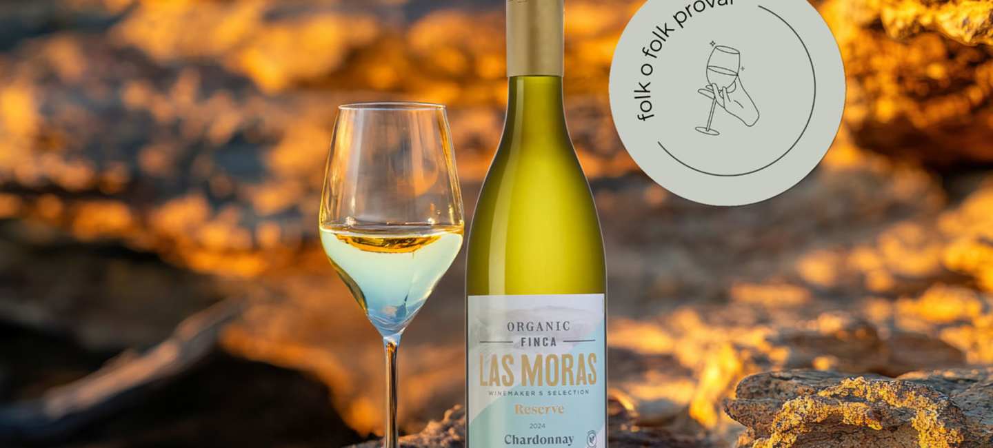 Folk o folk provar vinet Las Moras Organic Chardonnay Reserve.