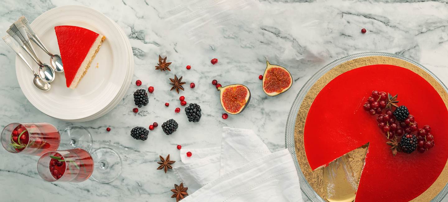 Glöet sparkling glögg och cheesecake