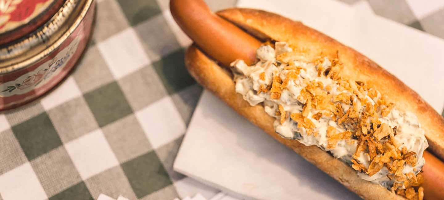 Korv med bröd på Korvfestivalen i Stockholm