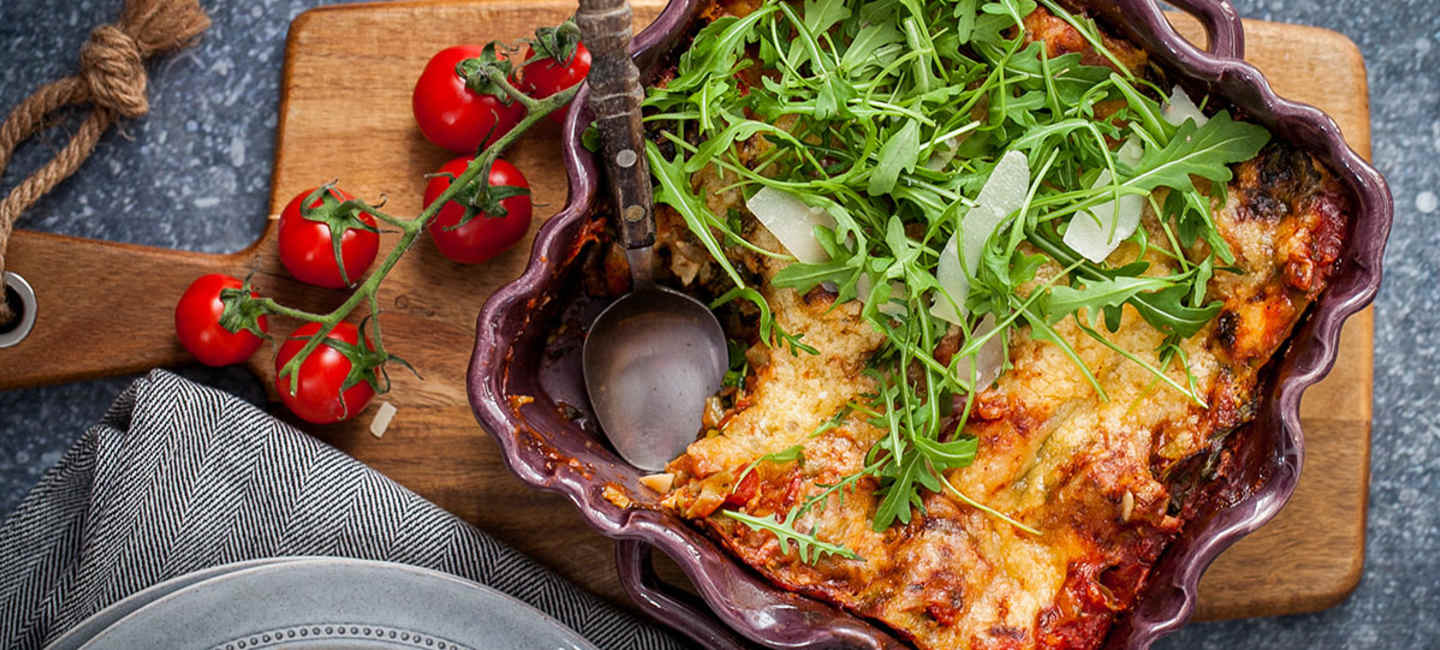 Lasagne med solroskärnor och parmesan