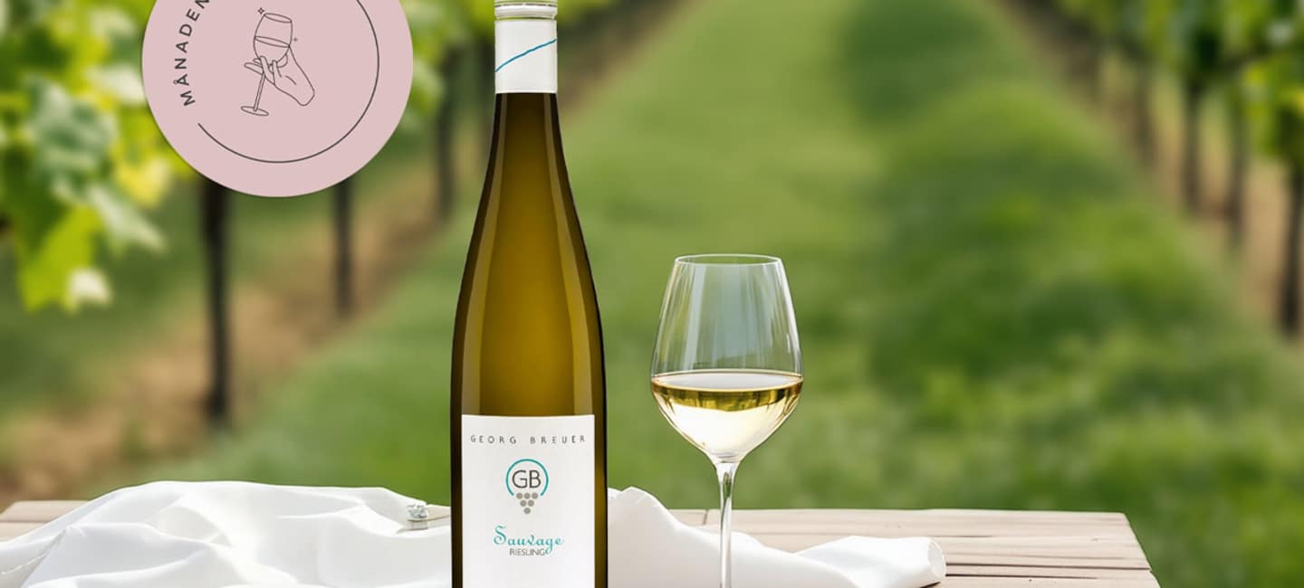 Månadens Mats i september: Georg Breuer Riesling Sauvage.