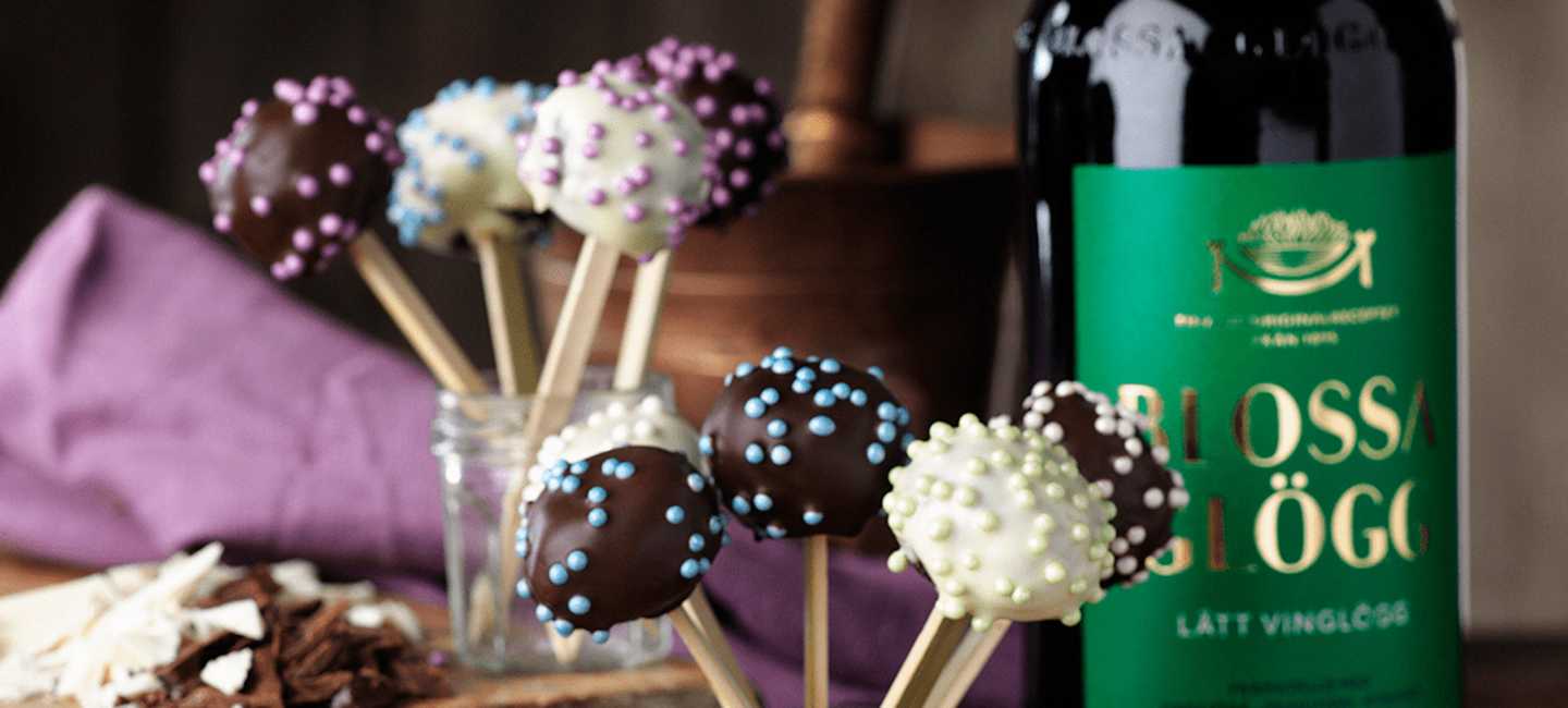 Marsipanklubbor med choklad och smak av glögg