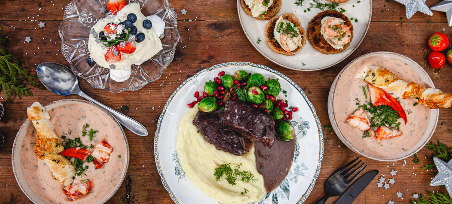 Nyårsmenyn 2023 med fyra nya, festliga recept.