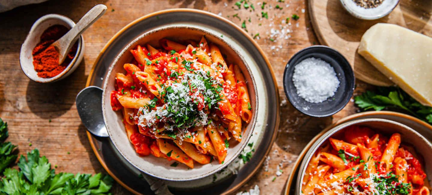 Pasta Arrabiata.
