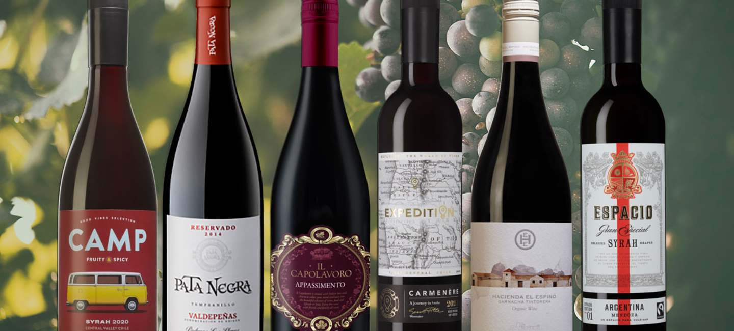 6 bästa röda vinerna under 100 kronor.