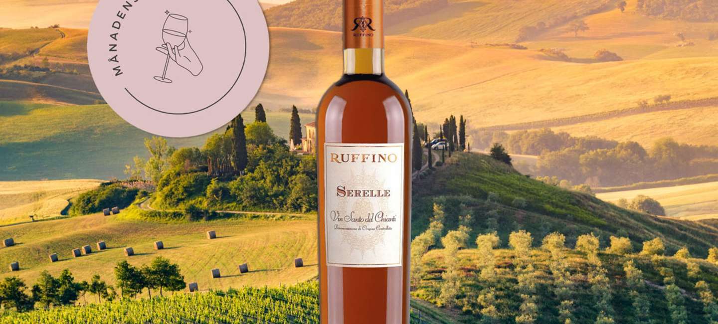 Månadens Mats i juli: Ruffino Serelle Vin Santo del Chianti DOC