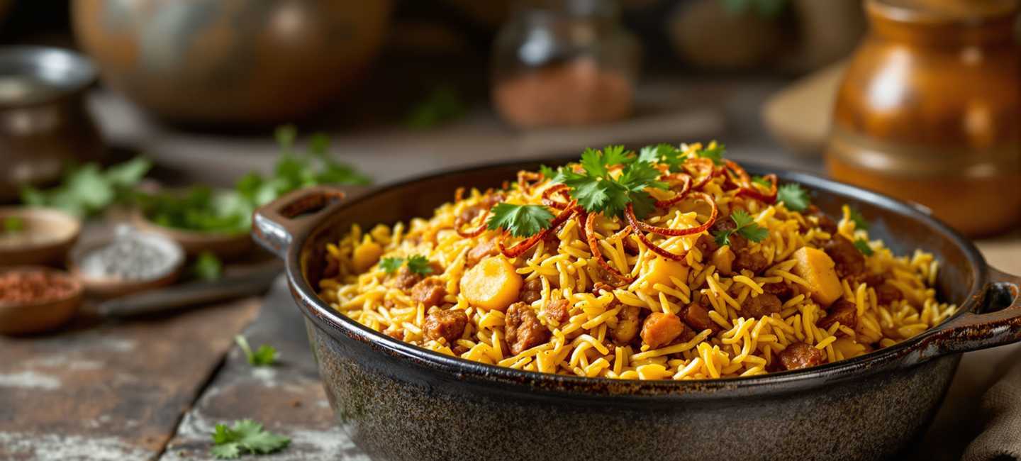Sydafrikansk biryani.