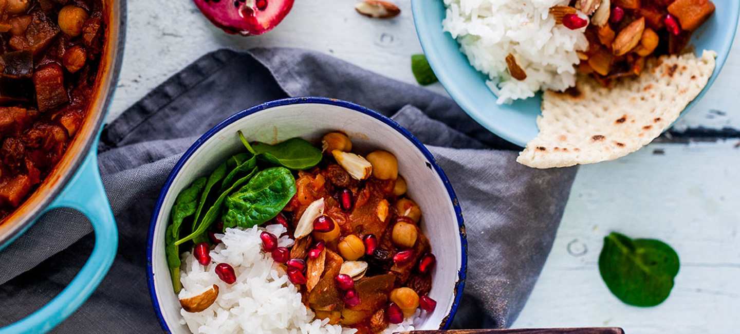 Vegetarisk gryta med marockanska smaker